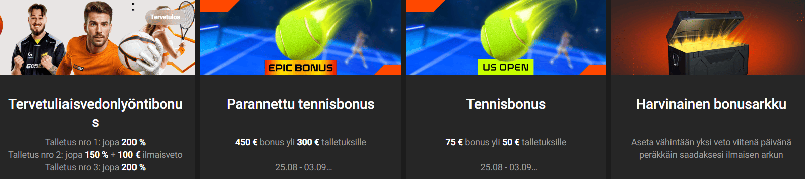 GGBet -vedonlyöntibonukset