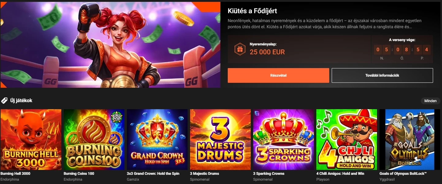 GGBET kaszinójátékok